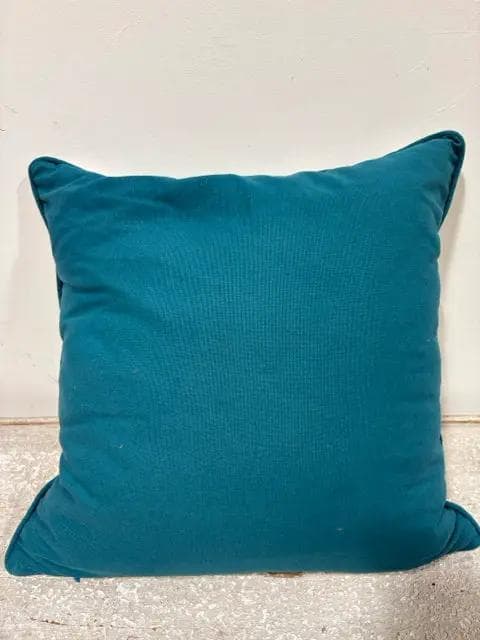 Light Blue And White Geometric Pillow - Thumbnail 2