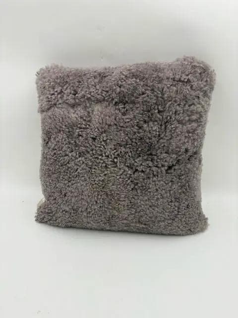 Bloomingville Purple Fuzzy Pillow