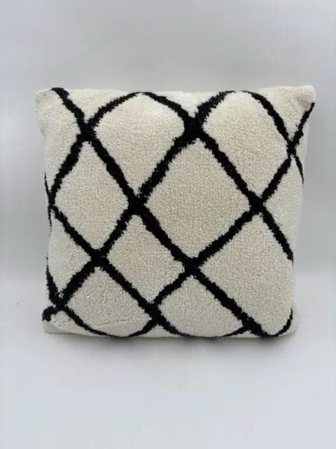 Black And White Geometrical Pillow