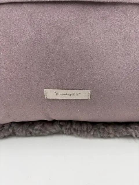 Bloomingville Purple Fuzzy Pillow - Thumbnail 2