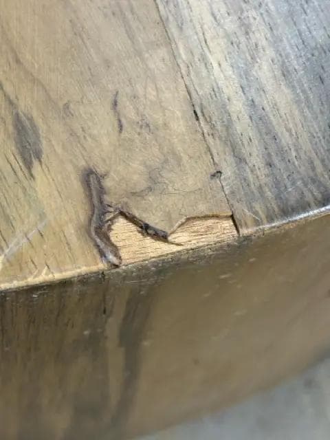 Hudson Round Drum Coffee Table (AS IS) - Thumbnail 5