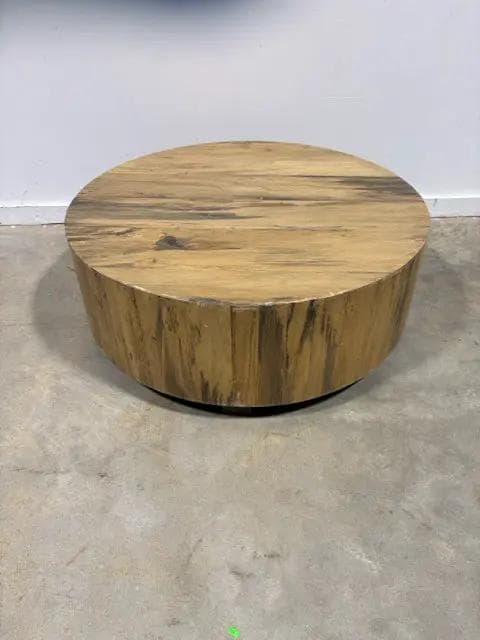 Hudson Round Drum Coffee Table (AS IS)
