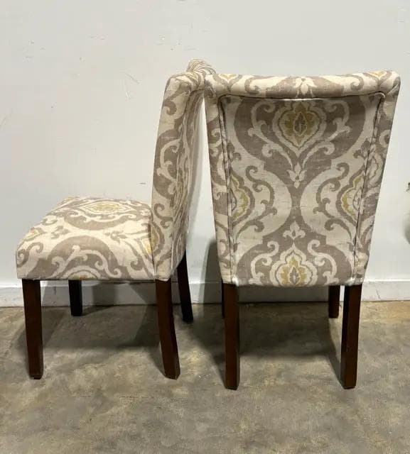 Set of 2 Upholstered Dining Room Chairs - Thumbnail 2