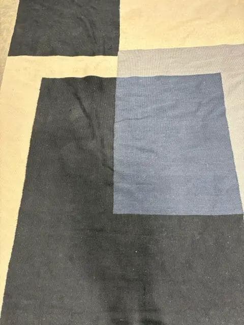 8' x 10' Blue, Black, Grey, And Khaki Area Rug - Thumbnail 2
