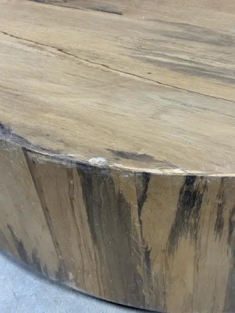 Hudson Round Drum Coffee Table (AS IS) - Thumbnail 4