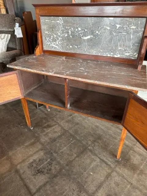 Early 20th Century Marbletop Washstand - Thumbnail 3