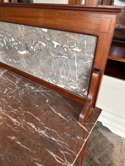 Early 20th Century Marbletop Washstand - Thumbnail 4