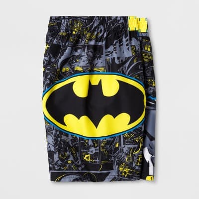 Boys' Batman Swim Trunks - L, Multicolored - Thumbnail 2