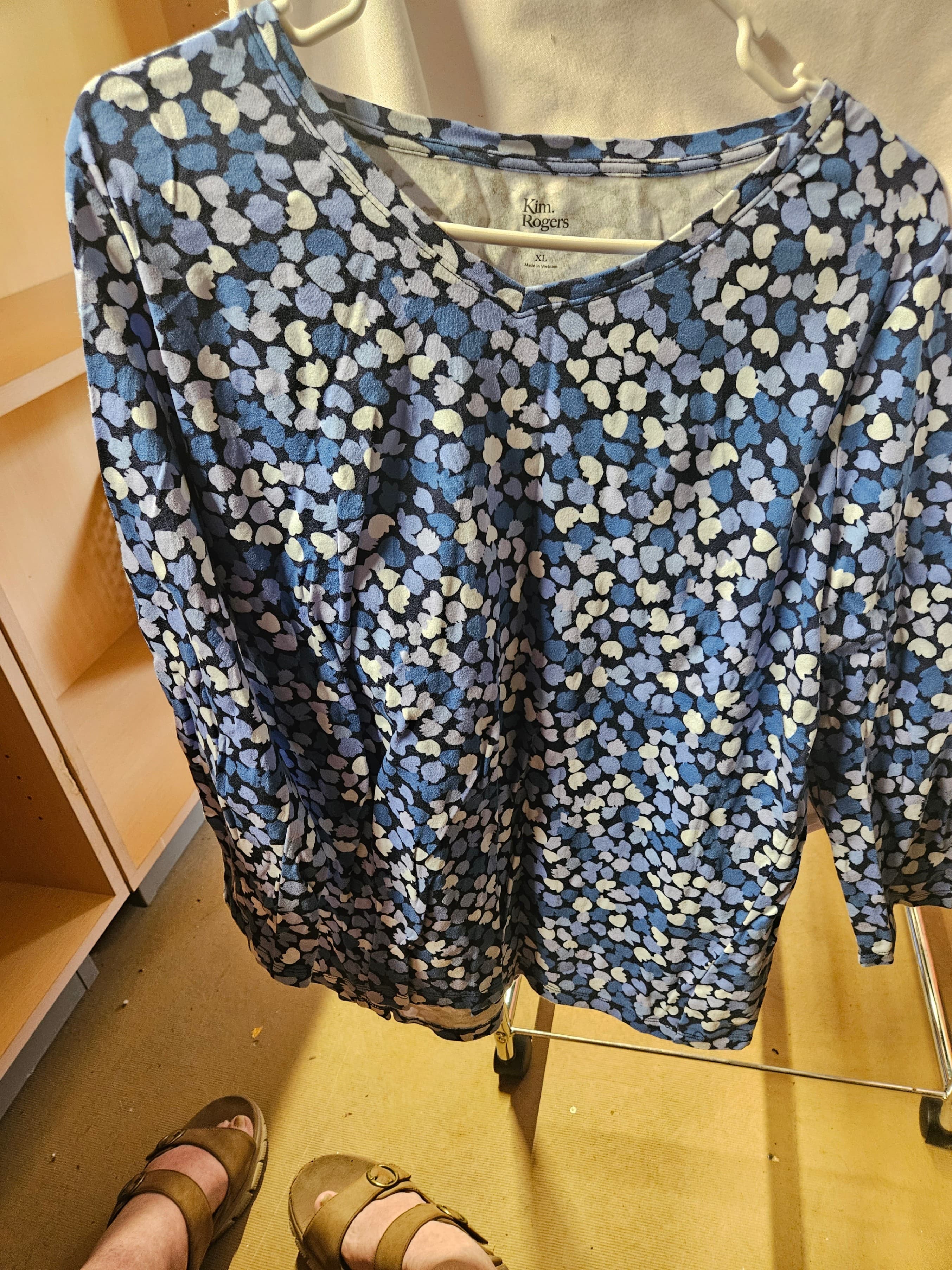 Kim Rogers Women's Floral Top XL