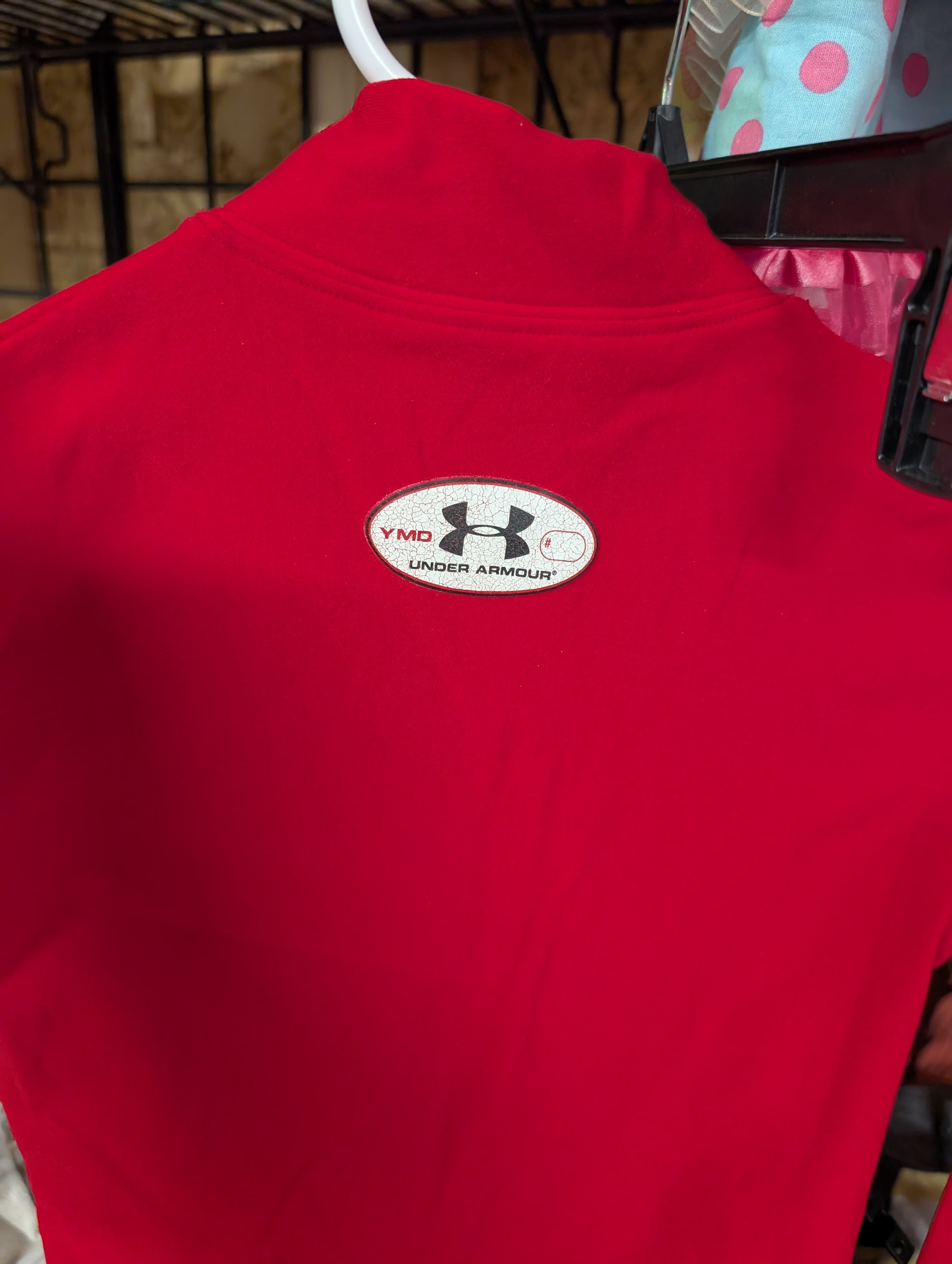 Under Armour Youth Red Long Sleeve Shirt YMD - Thumbnail 2