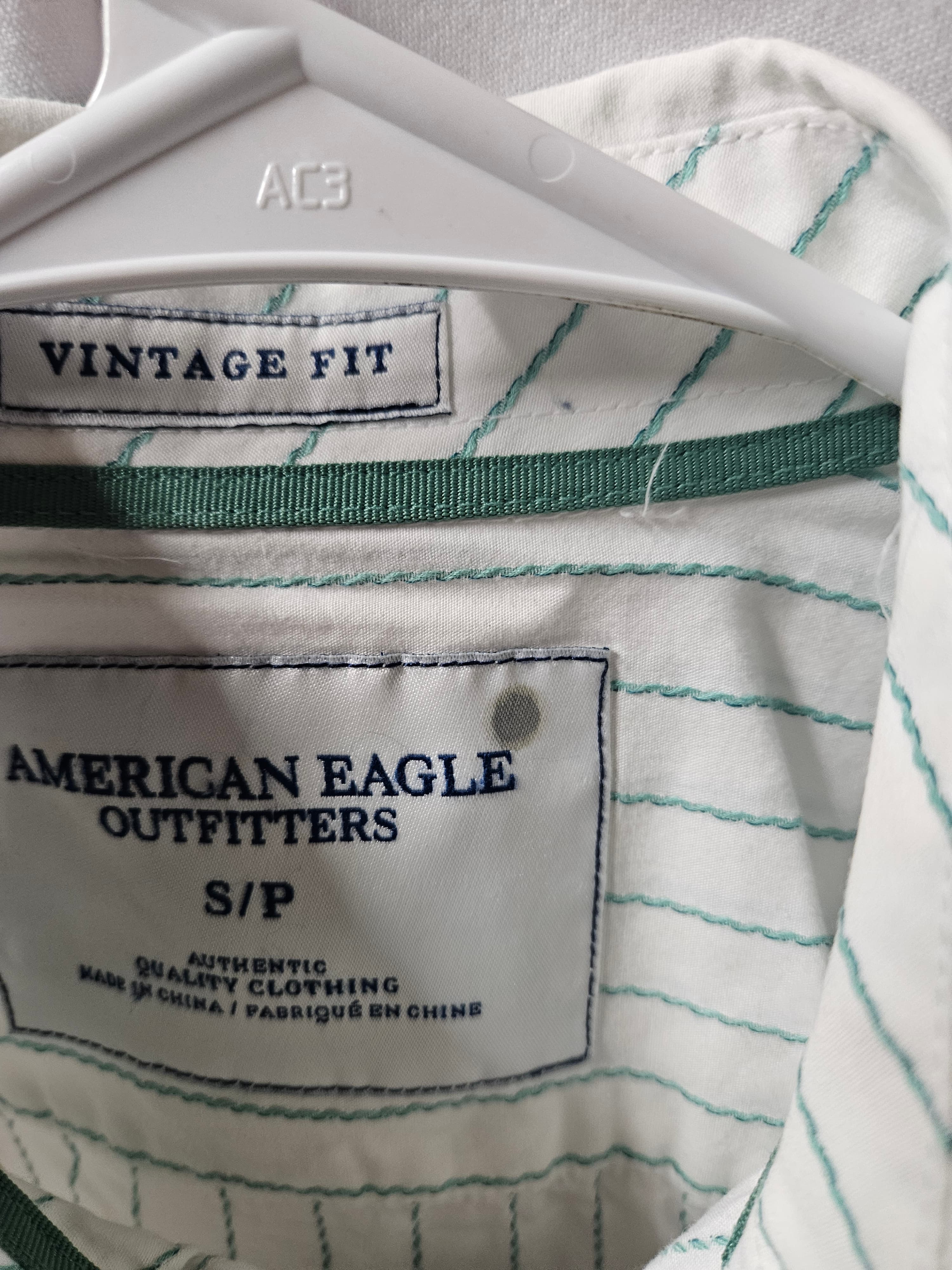 American Eagle Outfitters Striped Button-Up Shirt S/P - Thumbnail 3