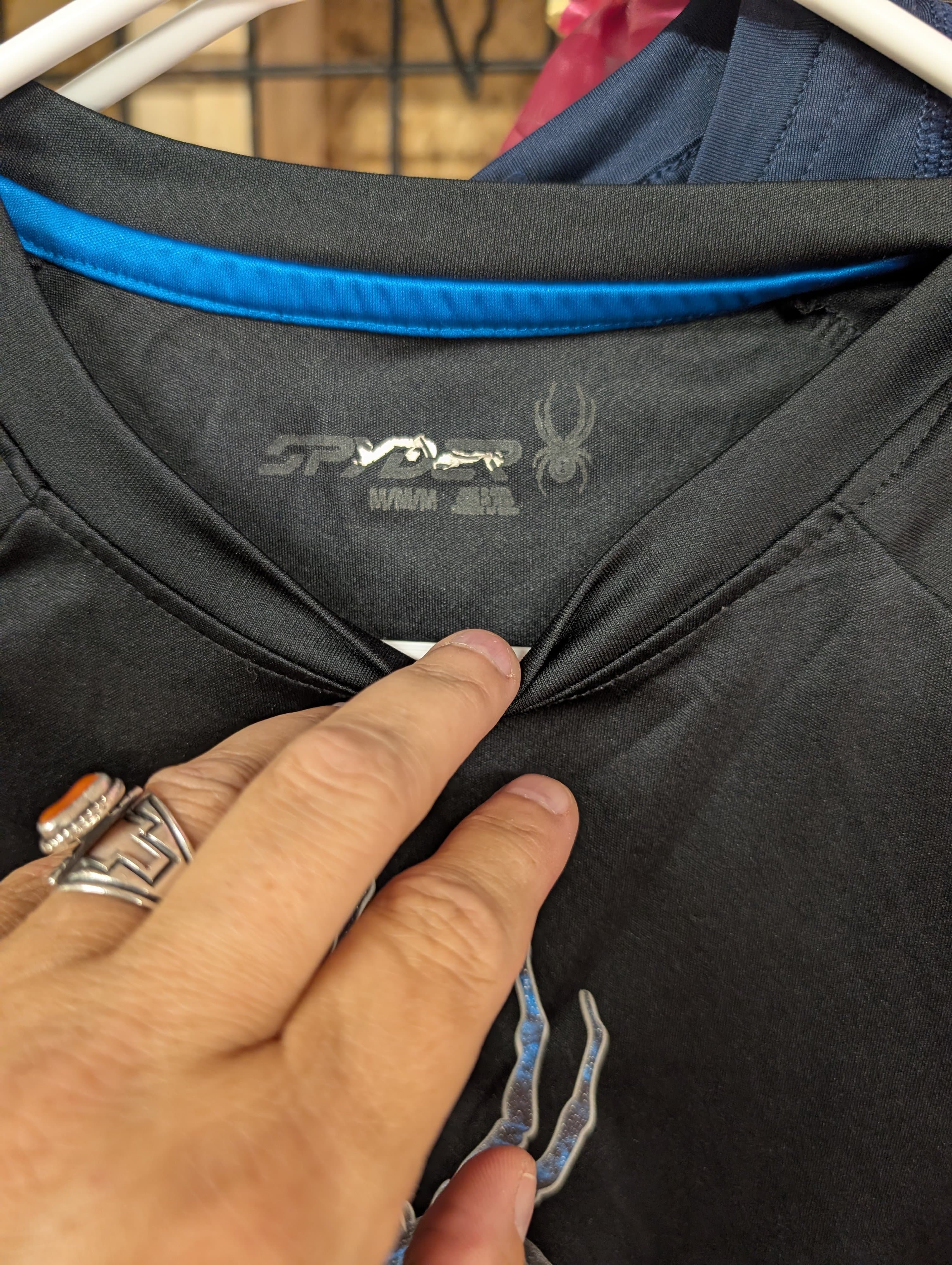 Spyder Black Graphic T-Shirt MM - Thumbnail 2