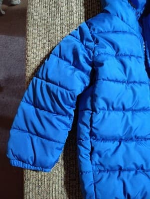 Boy's Hawke & Co Sport Blue Quilted Hooded Packable Jacket Down/Feather - Size 4 - Thumbnail 2