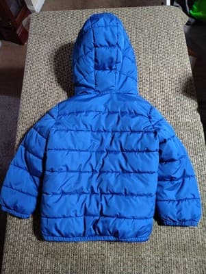 Boy's Hawke & Co Sport Blue Quilted Hooded Packable Jacket Down/Feather - Size 4 - Thumbnail 5