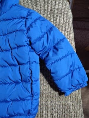 Boy's Hawke & Co Sport Blue Quilted Hooded Packable Jacket Down/Feather - Size 4 - Thumbnail 3