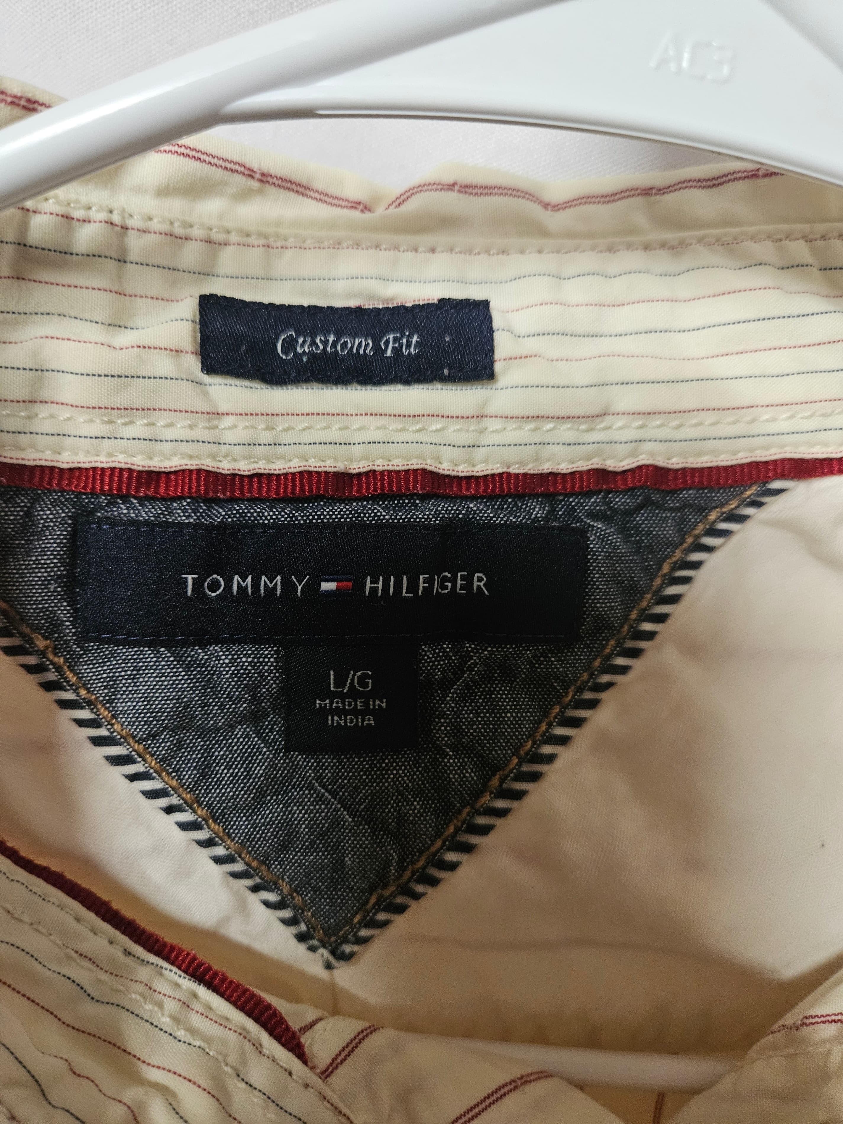 Tommy Hilfiger Custom Fit Striped Shirt L/G - Thumbnail 3