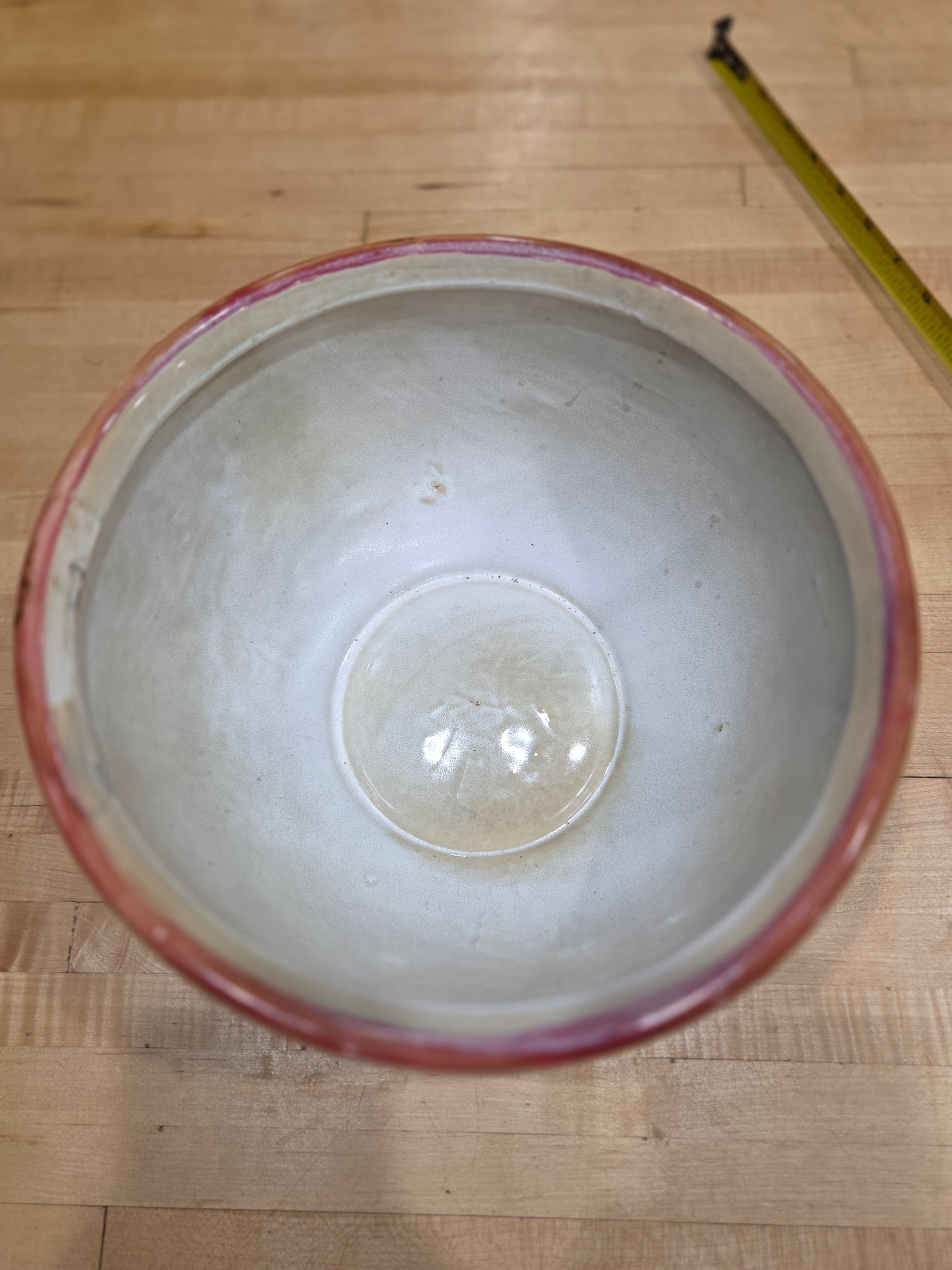 Vintage Gift Magic Bless Us One And All Snowman Forest Friends Mixing Bowl - Thumbnail 3