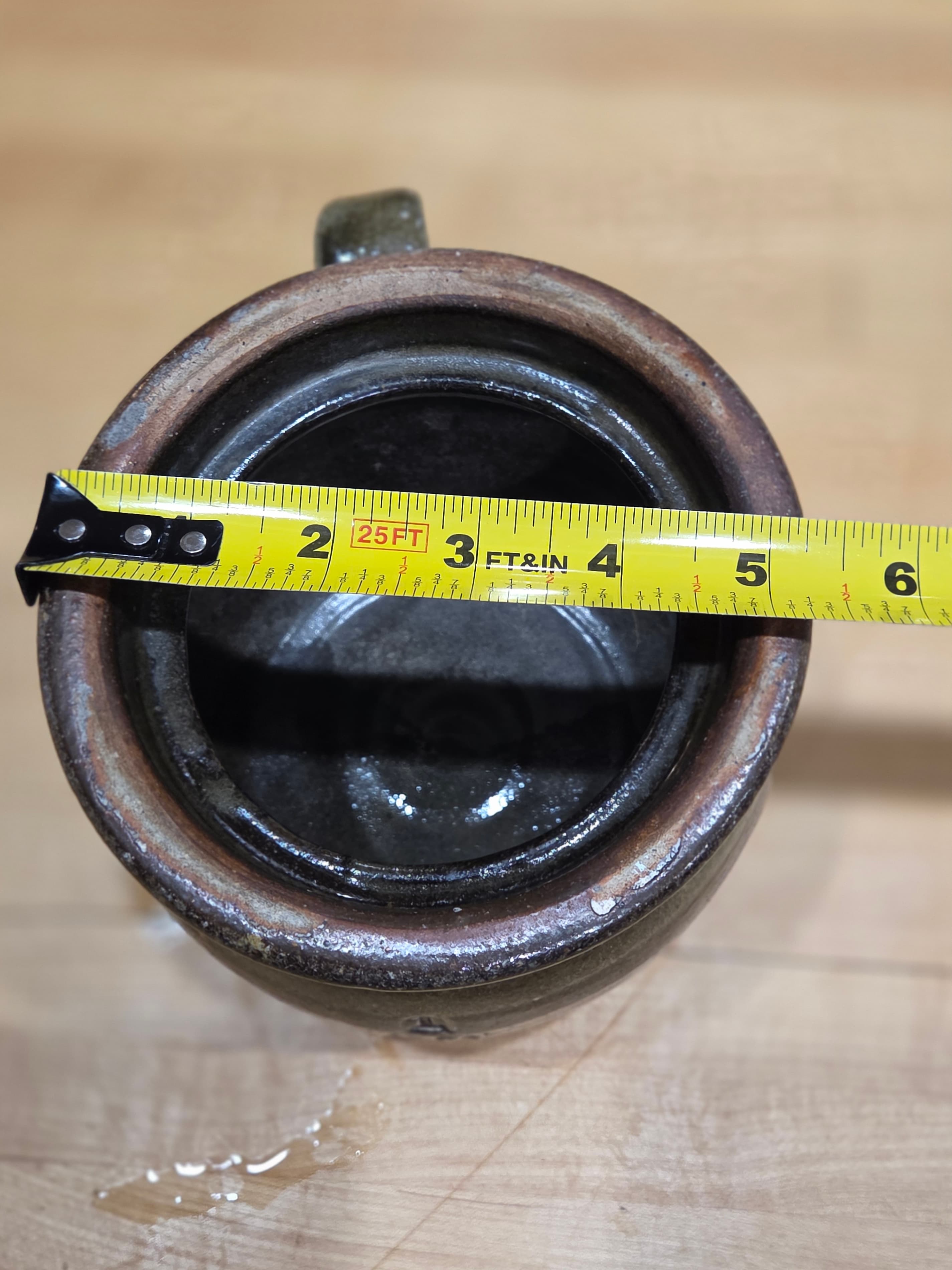 Vintage Western Stoneware Company 1 Quart Brown Glazed Crock Sealer Jar - Thumbnail 6