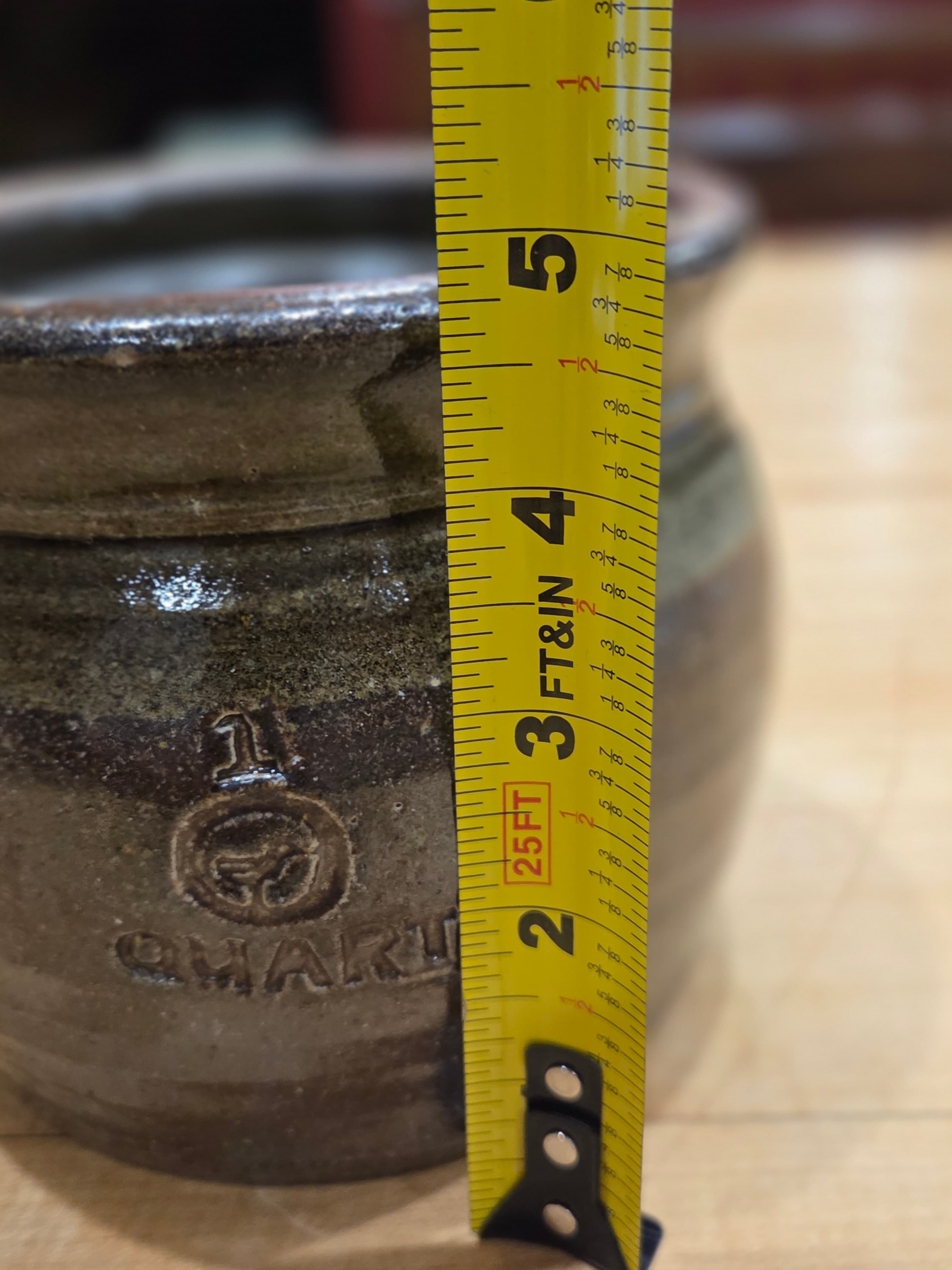 Vintage Western Stoneware Company 1 Quart Brown Glazed Crock Sealer Jar - Thumbnail 7