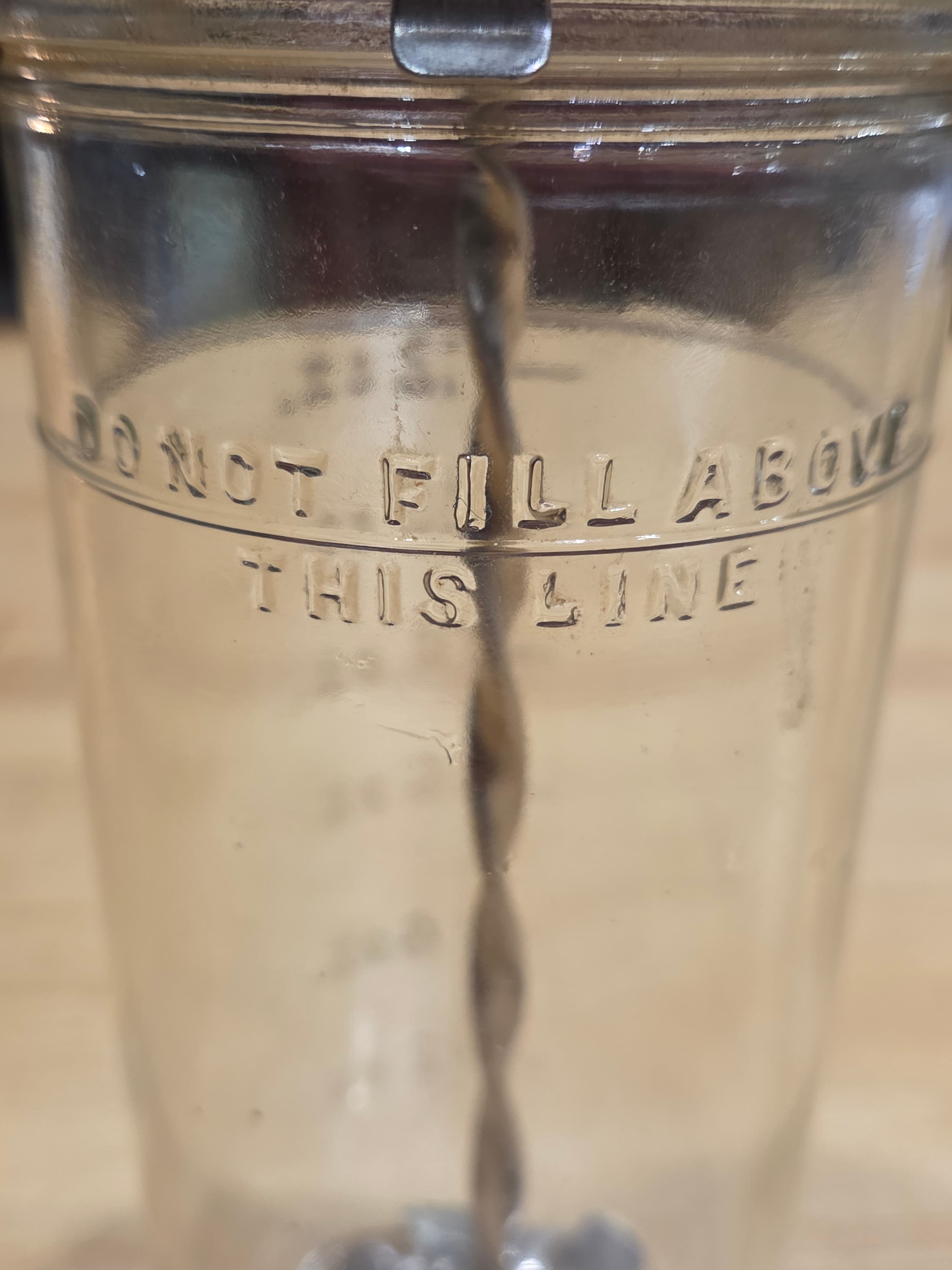 Vintage Antique A&J Hazel Atlas 12 oz Glass Quick Mixer Cream Whipper - Thumbnail 2