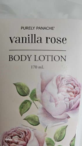 Purely Panache' Vanilla Rose 170 ML Body Lotion 5.75 oz Moisturizer - Thumbnail 2