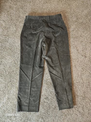 Bachrach Brushed Corduroy Pants Men's Slacks Size 34/30 Brown Pants - Thumbnail 2