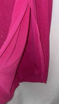 Lovely Grace Women's Pink Sparkle Maxi Dress Size Medium NWT One Strap Form Fit - Thumbnail 8