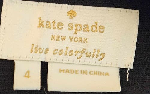 Kate Spade New York Blouse Women's Size 4 Black Short Sleeve Jewels On Collar - Thumbnail 7