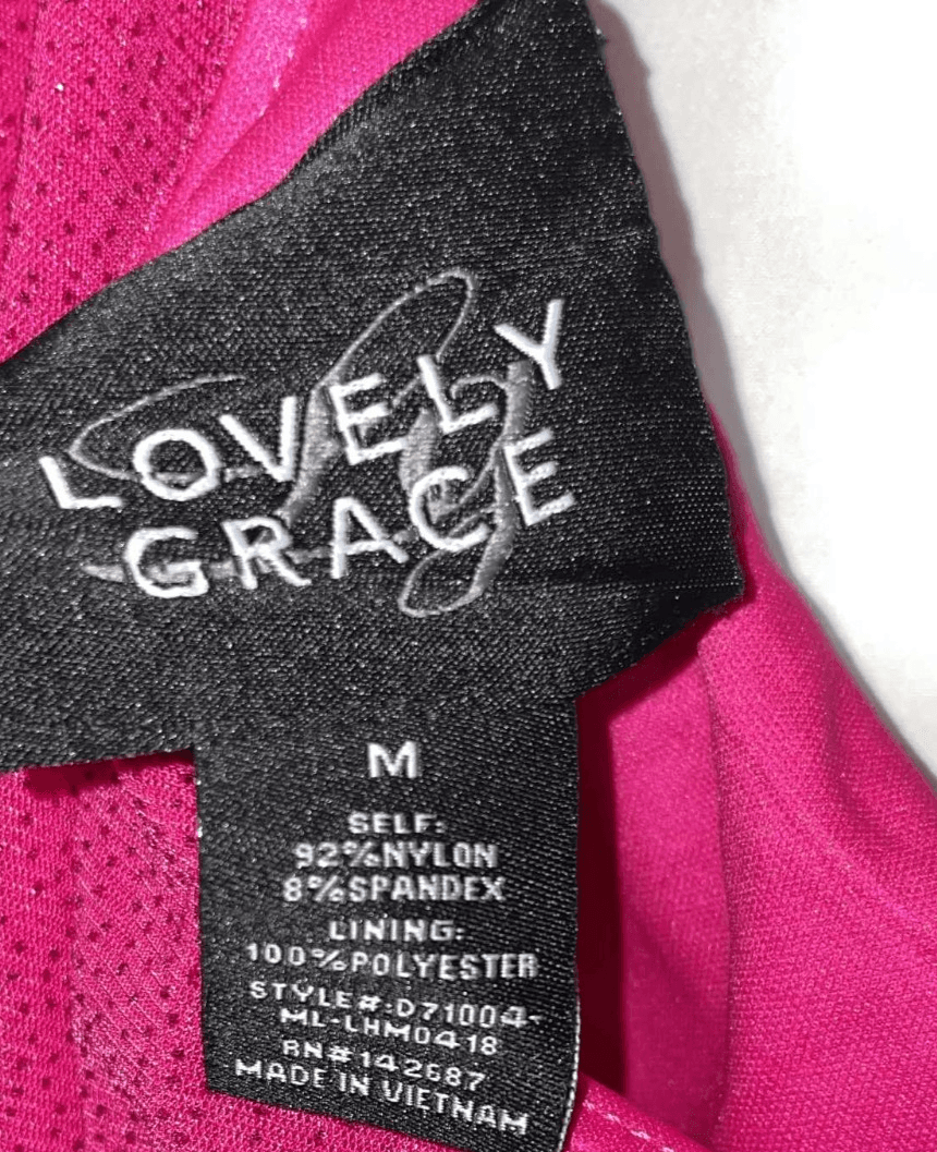 Lovely Grace Women's Pink Sparkle Maxi Dress Size Medium NWT One Strap Form Fit - Thumbnail 4