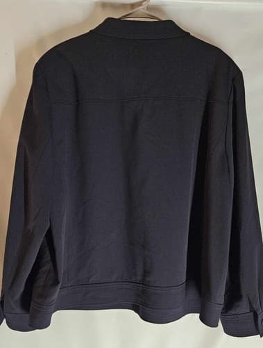 Talbots Women's Size 22w Black Stretch Lined Jacket With Pockets Full Front Zip - Thumbnail 7