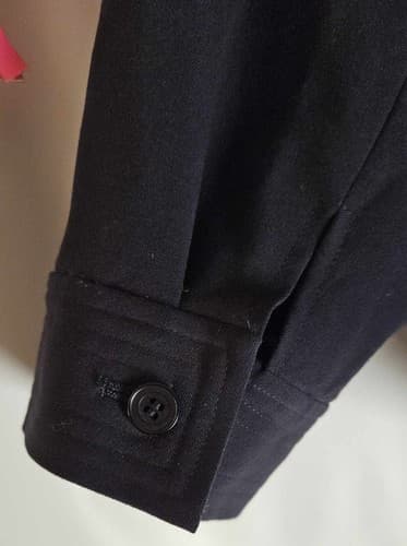 Talbots Women's Size 22w Black Stretch Lined Jacket With Pockets Full Front Zip - Thumbnail 8