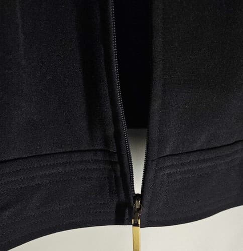 Talbots Women's Size 22w Black Stretch Lined Jacket With Pockets Full Front Zip - Thumbnail 2