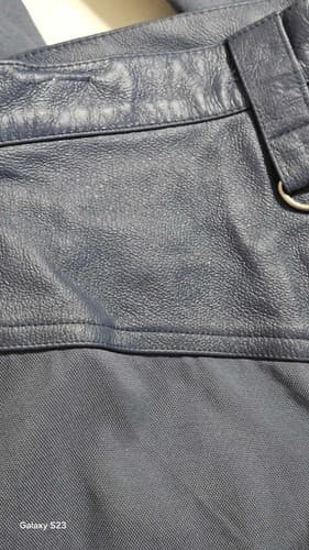 PAMELA McCOY Collections Leather 2 Piece Nwt Women's Skirt Suit 1x Dress Blue - Thumbnail 4