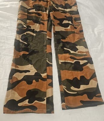 V.I.P. Jeans Women's Size XL Camouflage Overalls Jumpsuit Strapless Romper Denim - Thumbnail 4