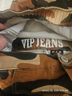 V.I.P. Jeans Women's Size XL Camouflage Overalls Jumpsuit Strapless Romper Denim - Thumbnail 11