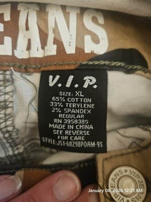 V.I.P. Jeans Women's Size XL Camouflage Overalls Jumpsuit Strapless Romper Denim - Thumbnail 10