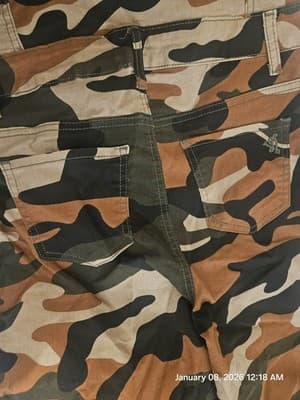V.I.P. Jeans Women's Size XL Camouflage Overalls Jumpsuit Strapless Romper Denim - Thumbnail 16