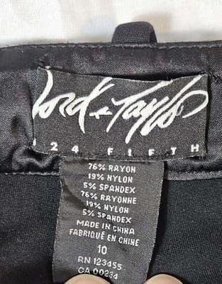 Lord & Taylor 424 Fifth Pants Women's Size 10 Slacks Black Stretch Jeans - Thumbnail 3
