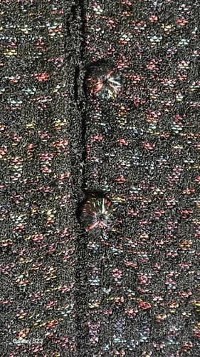 BRENDA FRENCH FOR FRENCH RAGS Button Up Blazer Black Women's - Thumbnail 7