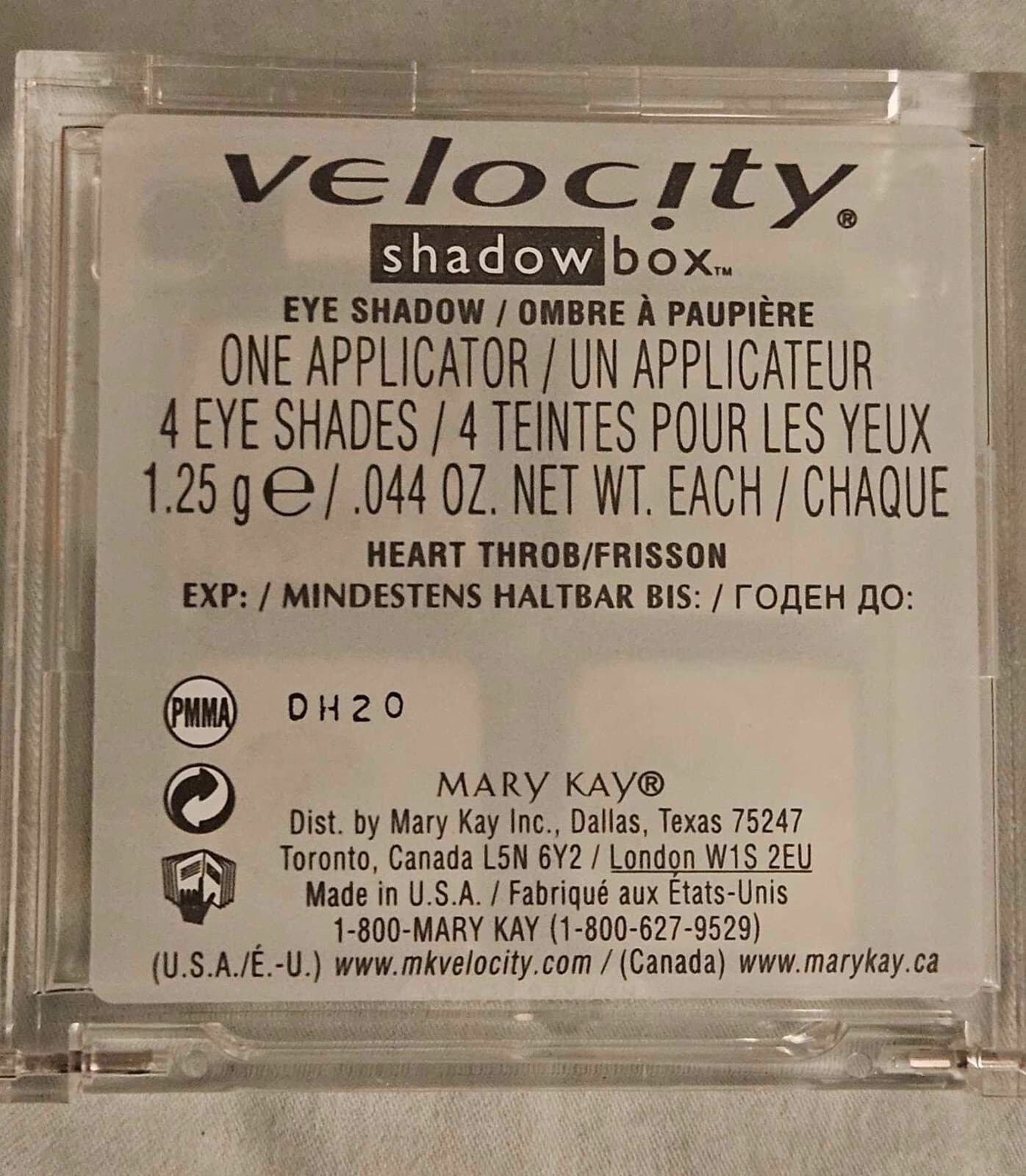 Mary Kay Velocity Eye Shadow Color Quad Palette Box - Heart Throb 481700 - Thumbnail 5