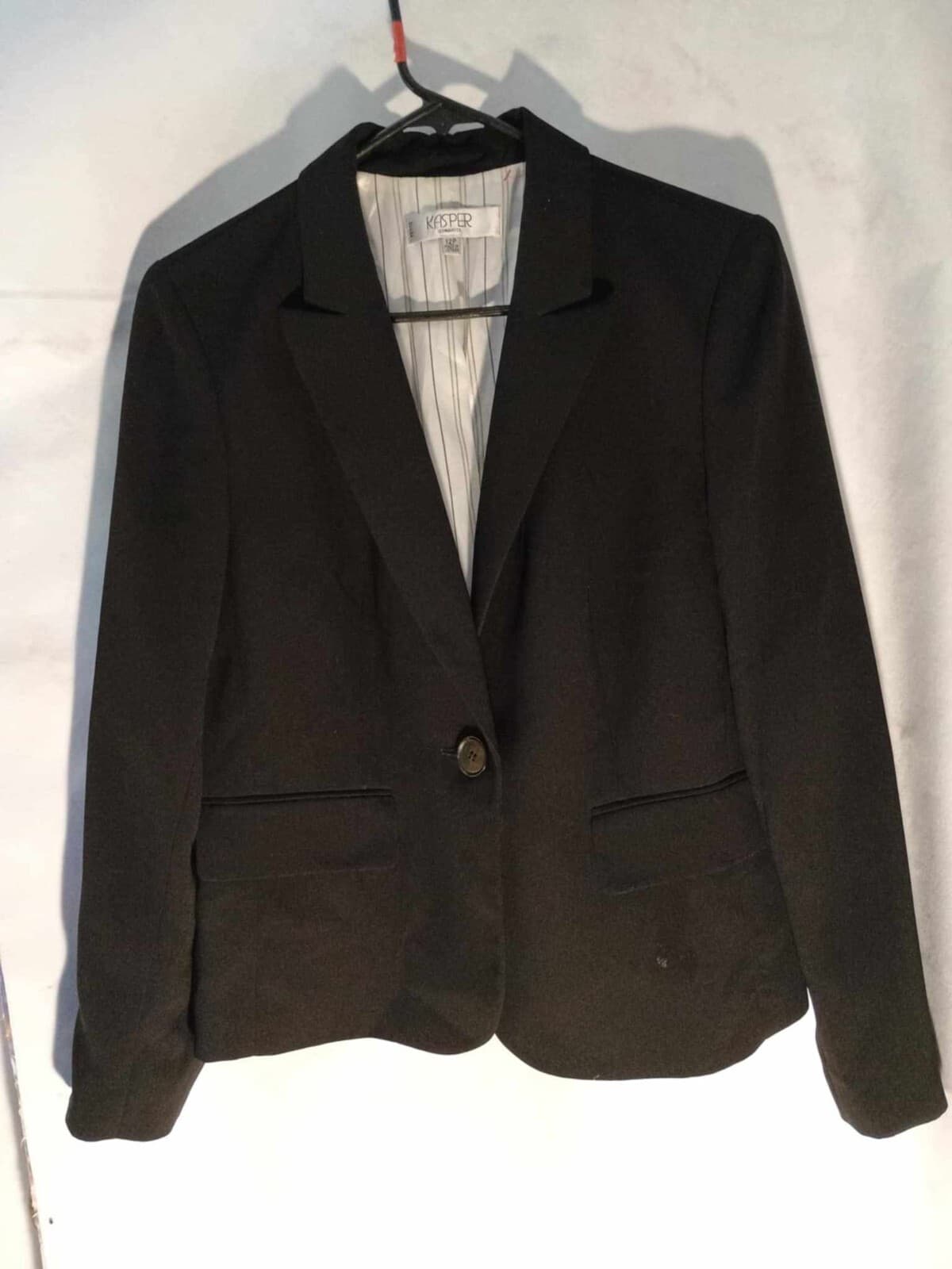 Kasper Separates Womens Black Blazer Size 12 Petite - Thumbnail 2