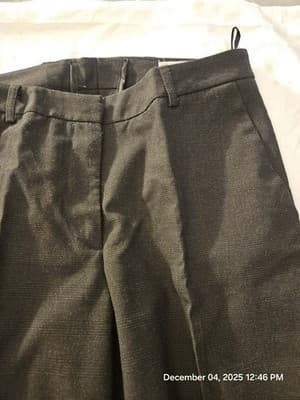 Hennes Collection Women's Slacks Wide Legged Size 36 Brown Polyester Dress Pants - Thumbnail 3
