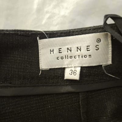 Hennes Collection Women's Slacks Wide Legged Size 36 Brown Polyester Dress Pants - Thumbnail 7