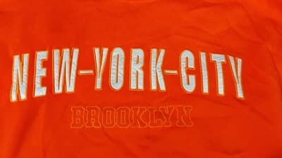 Vintage New Yor City Balanced Motion Athletics Crewneck Large Orange Shirt top - Thumbnail 9