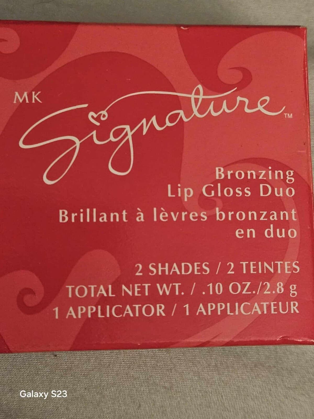 Mary Kay MK Signature Bronzing Lip Gloss Duo Coral Bronze 000143 2 Shades NIB - Thumbnail 3