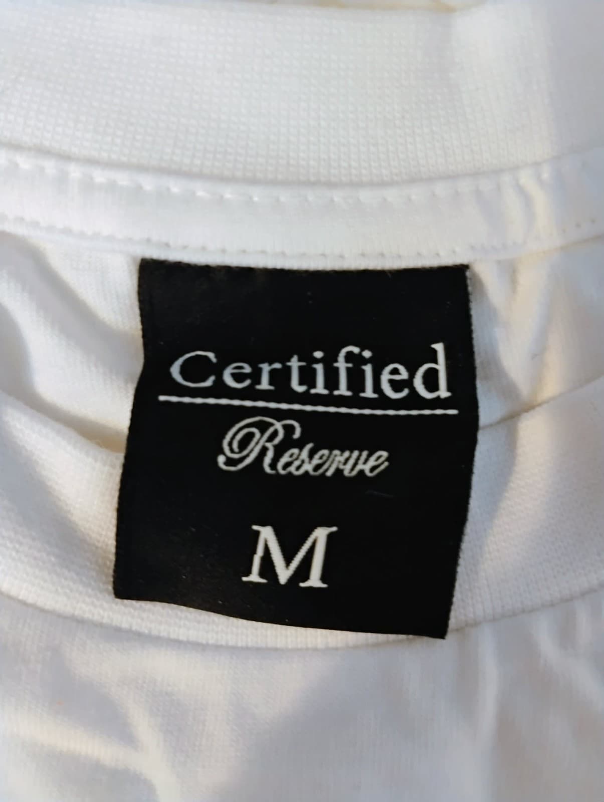 RSRV Certified Reserve T-Shirt Men's Medium White Hustle Graphic Shirt NWT - Thumbnail 8