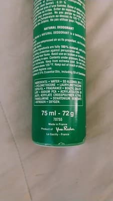 Vintage Yves Rocher Natural Deodorant Spray Propelled By Pure Air 2.53 oz - Thumbnail 4