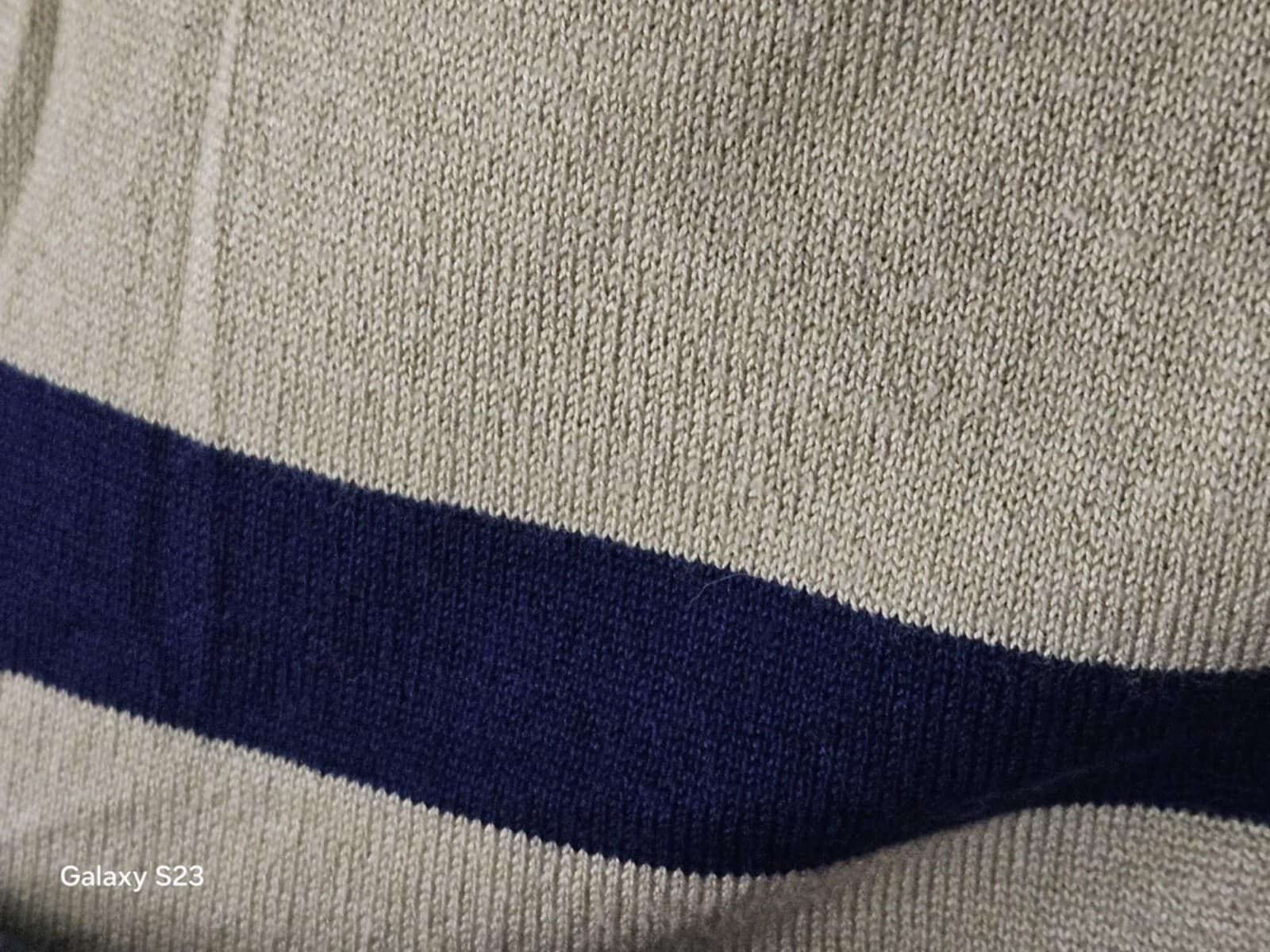 Allison Brittney Women's Short Sleeve Knit Striped Sweater Dress Medium Blue Tan - Thumbnail 10