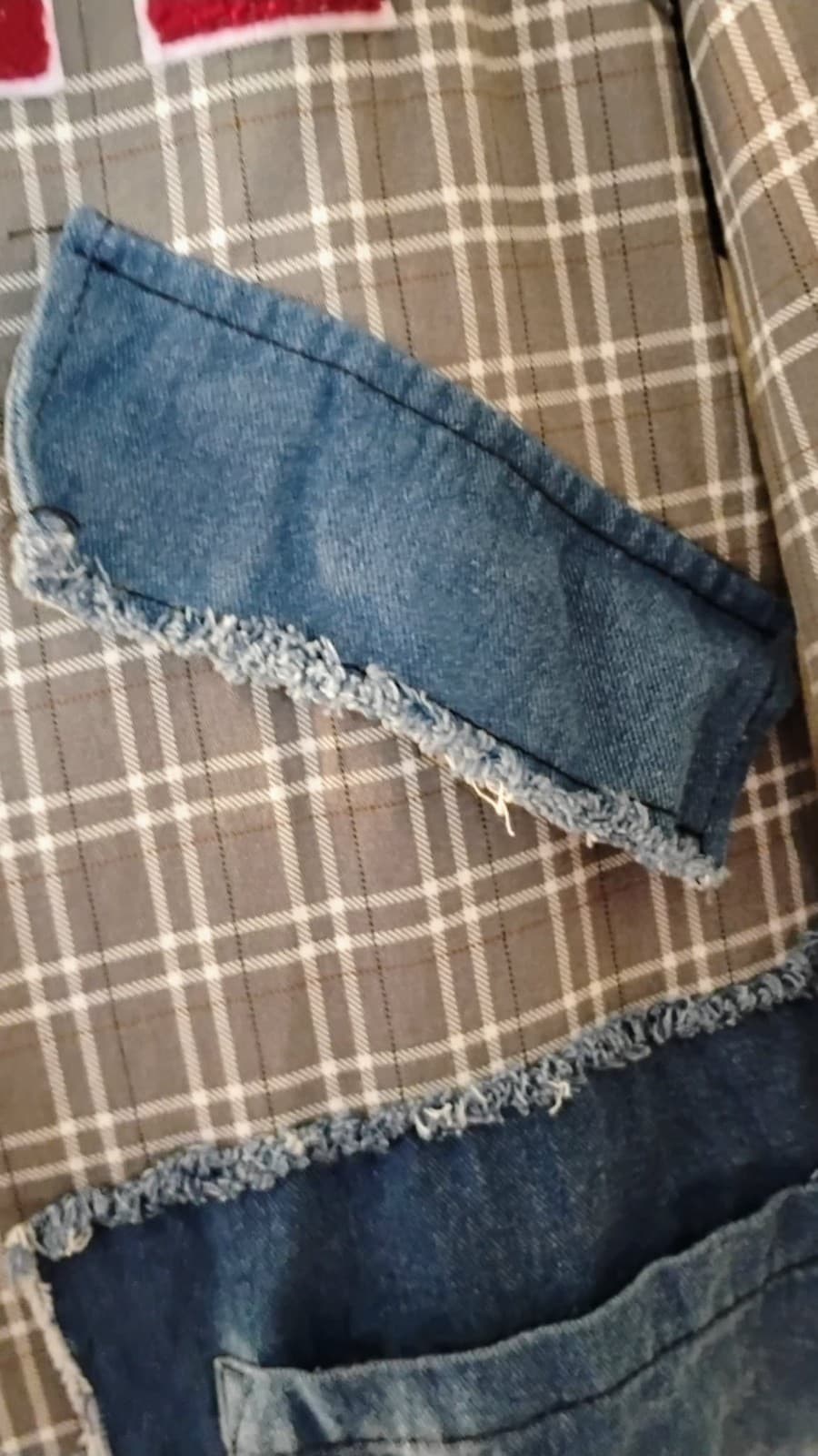 Spoon Jeans Long Open Front Jacket Women’s Size 1X Camo and Plaid - Thumbnail 3