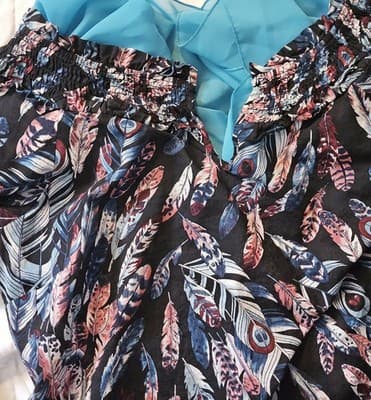 Talbots Women's Long Sleeve Floral Blouse Medium 100% Cotton Shirt - Thumbnail 6